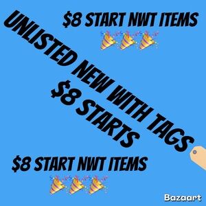 New With Tags 🏷️ $8 Starts 🎉🎉🎉🎉